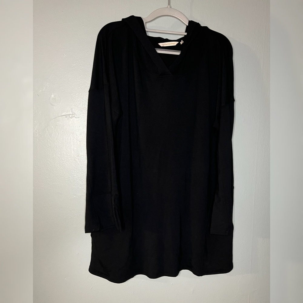 Soft Surroundings black hooded super soft sweater
